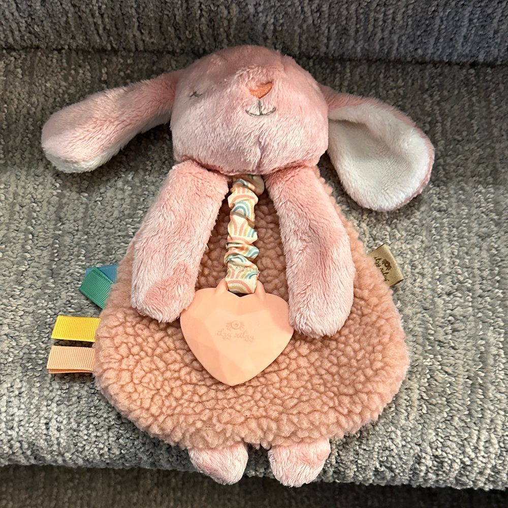 Itzy Ritzy Soft Pink Bunny Plush